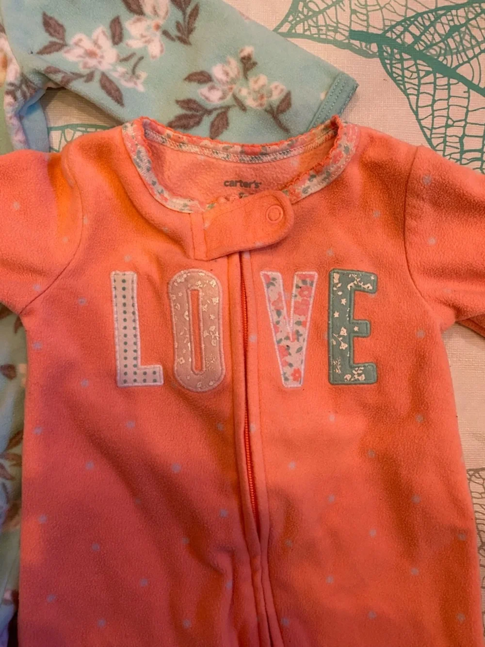 3pc Carter's Cozy Footed One-Piece - Picture 5 of 8